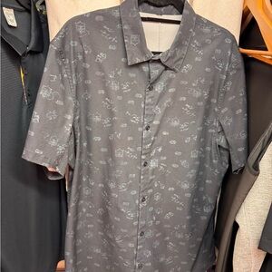 lululemon athletica Charcoal Patterned Button Down Shirt